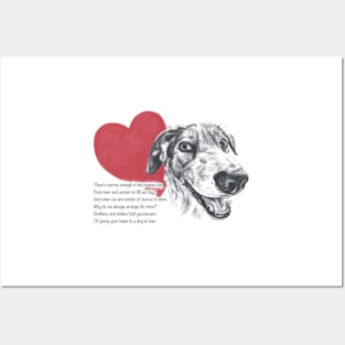 Border Collie Heart Posters and Art